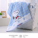 金号纯棉纱布毛巾2条成人洗脸面巾双层无捻绣花柔软吸水卡通SNOOPY SN1049蓝+黄（纱布款） 2条