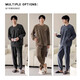 Yunzhi Pyjamas Herren Winter Flanell Pullover Herren Dünn locker großer Korallenmerze Herrenhauskleidung warmer Anzug 9866-Charcoal Grey Black M (165): Empfohlene 100-120jin [Jin gleich 0,5 kg] zum Verschleiß