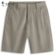 Tanzen mit dem Wolf [Schnelltrocknen] Casual Shorts Herren 2025 Sommer Neue Reißverschluss Tasche Vierseitig elastische atmungsaktive Fünf-Punkte-Hosen 4035 Khaki 701 32