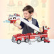 El equipo genuino de Wangwang Beimuhui (Beimuhui) hizo grandes contribuciones, el equipo de camiones de bomberos de Maomao Wangwang Toy Patrol Patrol Toys 16759 Police Car Sound and Light Aqi
