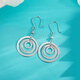 Yuan Shengfu's new PT950 boutique fashion ring platinum ear hooks shiny versatile platinum round earrings 5.00g
