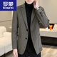 ROMON wool suit men's casual double-sided woolen coat youth fashion suit woolen coat 8803 camel double-sided woolen coat 2XL suitable for 145-165Jin Jin equals 0.5 kg