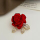 BOMP Old Phoenix Gold Store Brooch Red Rose High-end Women's Light Luxurious Temperament Corsage Suit Sweater Pin Free