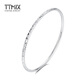 TTMIX imitation diamond pattern classic platinum bracelet pt950 platinum simple women's bracelet birthday gift 54mm weight 8.12g width 2.5mm
