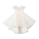 Chuangjingyi chose children's dress princess skirt catwalk tailgirls dress domineering front short back long show costume children's champagne color [TW683 tailgirls] 110cm