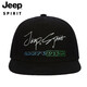 Jeep (Jeep) Hut Herren Baseballhut Modetrend Baseball Cap Sport Outdoor Travel Flat Bim Hut A0262 Schwarz