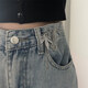 Mays Will trousers waist is greatly changed to a small waist, a magical tool for women's ins fashion, versatile chain metal pins, butterfly decoration, simple and elegant, two large butterfly pins