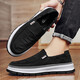 Jeep canvas shoes for men in summer new product breathable one-foot lazy shoes ice silk cool youth anti-slip soft sole casual shoes for men black (sports size) 44 (270mm)