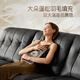 
Gu Jia Home (KUKA) large black cow sofa retro top layer cowhide sofa living room large seat 1283 [brown brown brown] three-person seat