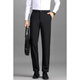 Men's summer thin professional formal wear for business slim fit anti-wrinkle-free ironing straight suit pants light luxury casual trousers black 34 (145Jin[Jin equals about 0.5 kg])