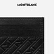 万宝龙MONTBLANC 男士M系列黑色牛皮革皮夹卡包卡夹 128640 礼物