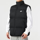 Nike (Nike) Baumwollweste 2025 Frühling neuer Stil Running Fitness Down Bequeme Standkragen Reißverschluss Casual Sports Jacke FB7374-010 Schwarz und Weiß (Baumwolljacke) s