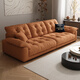 Pashaman Yunduo Sofa French Cream Style Small Living Room Direct Line Latex Stoff-Sofa Antibakteriell 1105ZF 2,4 Meter Multi-Personen-Ty24k-Serie [Deluxe Edition] Memory Foam + Down + Violet + Bamboo Charcoal Schwamm