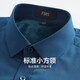 Shanshan (FIRS) plus samt warmes langärmeliges Hemd für Herrenkorallen Velvet Herbst Neues Festkörper-Shirt-Shirt 673 Pfauenblau 39