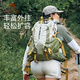 Camel (CAMEL) outdoor mountaineering bag travel lightweight large capacity backpack cycling and running men and women bag 1F01018B shallow khaki