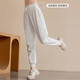 Yuebu Sports Pants, Running Pants, High Waist, Leg-tie, Fitness Quick-drying Pants, Professional Pilates Training, Loose Yoga Pants for Women, White M. Recommended 100-115Jin Jin is equal to 0.5kg