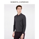 Nobeda Roberta autumn new sheep sweater long-sleeved polo shirt style sweater pullover casual sweater men's blue gray 56
