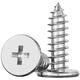Fengji 304 stainless steel CA flat head self-tapping screws large thin head flat head pointed tail sinking cross MM2M3M4M5M6 M4*14 head diameter 8 50 pcs