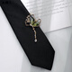 
Muquer high-end atmospheric tie tie [Lin Yuejun] pendant hanging chain tie without knotting black jk uniform trendy little magpie (pendant tie)