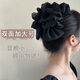 Princess Xiang Double-sided Mesh Cloud Bubble Clamp Female Princess on the Run Bow Hairpin Back of Head Shark Clip Headdress Hot Selling Two-Pack [Silver Wire] - High Quality