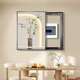 
Chengzi Nordic vertical meter box decoration painting modern simple flower cover distribution box hanging painting power switch electric box painting K12213 [vertical version] 50*70cm (block 40*60) hydraulic black frame