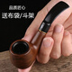 Pipe Mekeje Pipe de bois massif fait à la main Pipe de grain de cerveau de broyeur à la main Pipe de filtre rétro Vintage Pipe de tabac pour hommes Pipe d'embouchure 654 Pipe de tabac sculpté