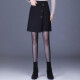 Ou Si Mai skirt women's spring style high hip skirt irregular slimming fashion simple small fragrant style short skirt WWZ20910 black L