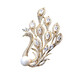 QUAMER Gold Store Fashionable Gold Peacock High-end Brooch Feminine Corsage Suit Jacket Pin Accessories Elegant Peacock Brooch