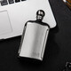 TAIC British Taico titanium pure titanium small hip flask outdoor portable flat hip flask titanium wine kettle high-end gift pot Haoyue Silver