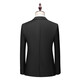 Vocacool Men's Suit Suit Business Formal Wear Professional Wear Interview Slim Suit Wedding Groomsmen's Dress Groom's Suit Large Size Black (Suit + Pants + Tie) XXL/136-154Jin Jin is equal to 0.5 kg