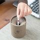Ceramic closed ashtray Stoneware ashtray fashionable home living room with cover windproof personalized ceramic ashtray anti-fly ash trendy decorative ornaments Shanduo Stoneware ashtray plain without picture