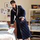 Bathrobe men's thickened long coral velvet cotton plus velvet warm winter bathrobe bathrobes integrated winter 9923 170() 105-130Jin[Jin equals 0.5 kg]