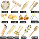 Chenzhiche Kindergärtner Log Orff Percussion Instrument Set Kinderspielzeug berühren Glocken Ringbrett Sand Hammer Hand Drum Doppelring Bullenblock 4-teiliger + Aufbewahrungstasche