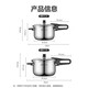 SUPOR pressure cooker 304 stainless steel household pressure cooker magnetic stove open flame universal double bottom thickened large capacity pressure cooker YW243JA1 24cm