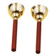 
XinBao (XinBao) pure copper bell big bell music teaching aid bell percussion instrument professional percussion bell bell bell bell bell bell bell, diameter 5.4CM high 4.5CM bell bell with red sandalwood handle