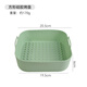 Walfos food grade silicone air fryer baking pan baked French fries chicken wings steak household high temperature oven baking frying pan mat square silicone baking pan (green)