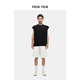 Schöner Reis guter Reisnadel -Shuttle -Spleißen 390g Kordel Straight Short Hoodie NGX12035 Weiß M.