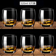 Ouxin original imported transparent lead-free glass wine glass set beer glass whiskey glass foreign wine glass spirit glass hero style 320ml 6 pieces