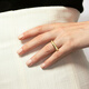 Chow Tai Fook [Presale] HEARTS ON FIRE LU Series Diamond Ring [multiple options] UU6193 K Yellow Round No. 14.5