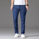 Nosskiss Herrenbekleidungsmarke Jeans Herren Dünne Sommer Dünne Stretch losen Hosen mittleren Alters 2025 Neu 9767b Medium Blue [Sommer] dünn 29