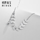 Ming brand jewelry platinum necklace Pt950 platinum wheat ears cantabile set chain BFR0132 harvest set chain about 5.71 grams