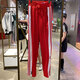 
Adidas Clover Sport Pants Women's Pants 2025 Summer New Side Breakfast Loose Breathable Casual Pants Wide Leg Pants IR9793 Red L