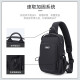 The9 (V.NINE) Men's Chest Bag Waist Bag Large Capacity Shoulder Backpack Business Sports Crossbody Bag Boys and Girls Cycling Bag Trendy Small Backpack Mountaineering Travel Bag Mobile Phone Bag Space Black
