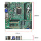 
eip control EAMB-1591 industrial motherboard H310 chip supports 8th generation 9th generation processor industrial control machine motherboard server motherboard 1591-09/6*COM pin