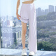 Yoyo One (Yoyo One) Girls 'Hosen Sommerdünnstil Kinder Sommer Neue Ice Seiden-Sonnenschutzhose Mädchen Sommerkleidung Moskito-Sicht mit mittlerem Hose mittelgroße Kinder 15092 Lila + 9889 Weiß 150 cm