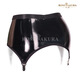 8381 Patent leather garter belt with rubber buckle, metal gourd buckle garter belt, European and American stockings and stockings accessories, black and red, one size fits all