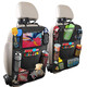 Great Luck Car seat back storage bag chair back multi-function storage rack car rear seat storage bag waterproof storage net bag car interior supplies Oxford cloth-black larger model