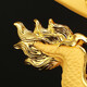 Ji Shanyuan Sailing Ornements Dragon Boat Home Living Room Office Company Housemanding Decoration Opening Craft Gift Small Trumpet (Sand Golden)