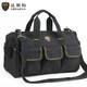 FASITE electrician tool bag shoulder bag portable canvas multi-functional repair and installation large-capacity storage bag black 16 inches