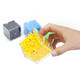 3D three-dimensional magic maze children's toy six-sided moving beads to break through levels, concentration training Rubik's cube, decompression and unlocking, yellow + green